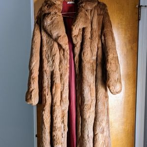 Real Authentic Vintage Rabbit Fur Coat